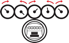 Prepaid meter icon
